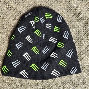 Monster Energy Drink Unisex Beanie Skatercore Grunge, One Size